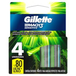 GILLETTE MACH3 SENSITIVE REPUESTO X 4 U