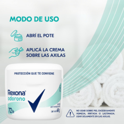 REXONA ODORONO ANTITRANSPIRANTE CREMA X 60 G - Imagen 3