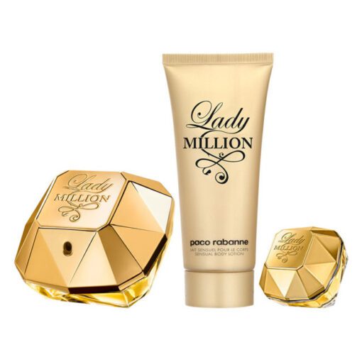 COFRE LADY MILLION EDP X 80 ML + BODY LOTION + MINITALLA - Imagen 2