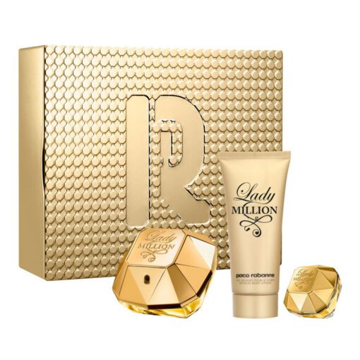 COFRE LADY MILLION EDP X 80 ML + BODY LOTION + MINITALLA