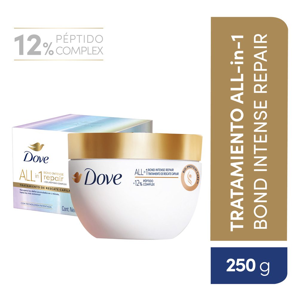 MÁSCARA DE TRATAMIENTO DOVE BOND INTENSE REPAIR X 250 G - Imagen 2