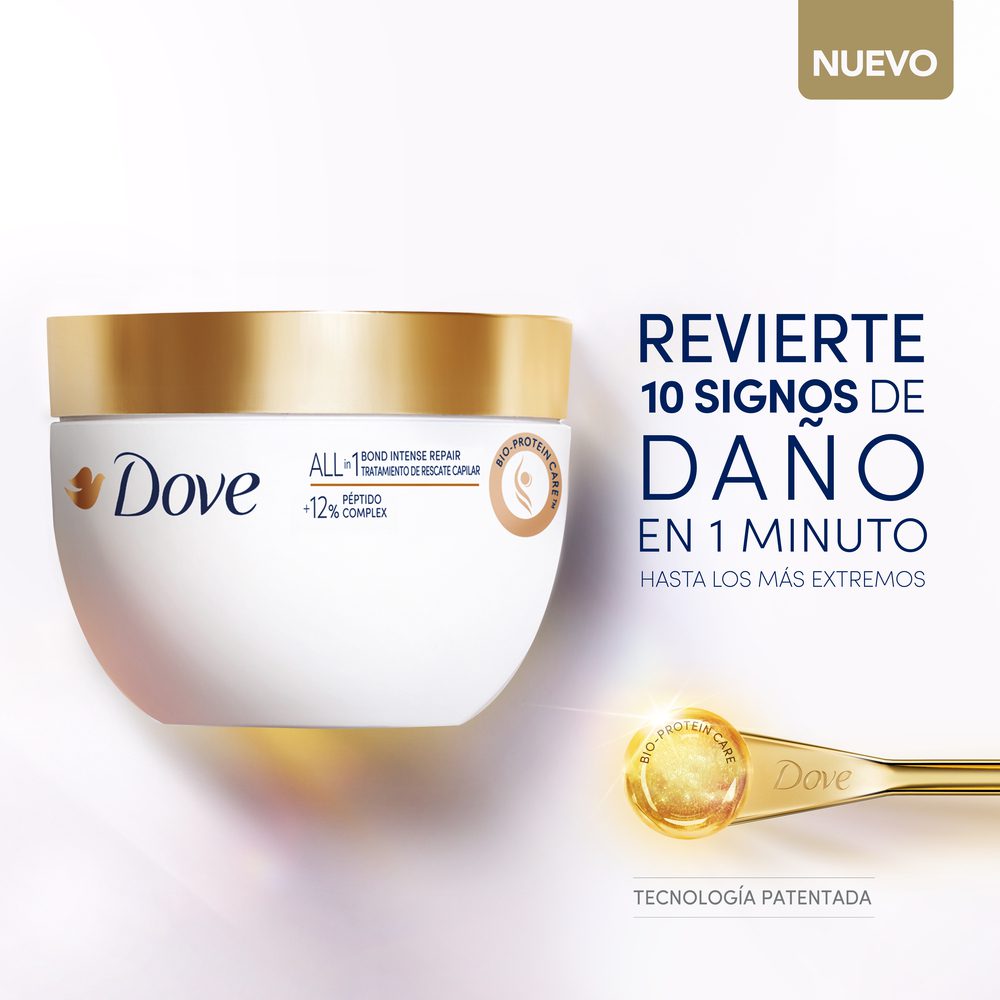 MÁSCARA DE TRATAMIENTO DOVE BOND INTENSE REPAIR X 250 G - Imagen 6