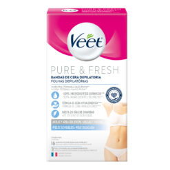 BANDAS DEPILATORIAS PURE & FRESH AXILA-BIKINI PIEL SENSIBLE X 16 U