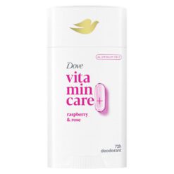 DOVE VITAMIN CARE RASPBERRY & ROSE DESODORANTE BARRA X 74 G
