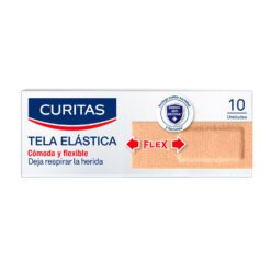 CURITAS APÓSITO ADHESIVO TELA ELÁSTICA FLEX X 10 U