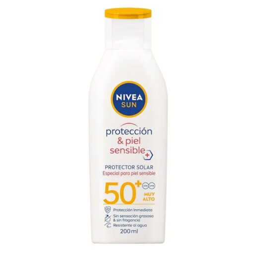 NIVEA SUN FPS50+ PIEL SENSIBLE EMULSIÓN X 200 ML