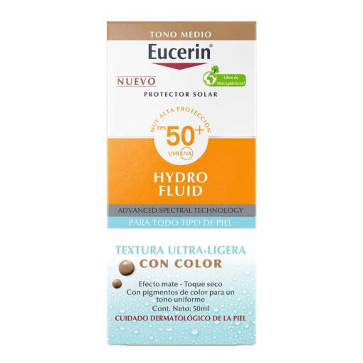 SUN FACE FPS50 HYDRO FLUID TONO MEDIO X 50 ML - Imagen 3