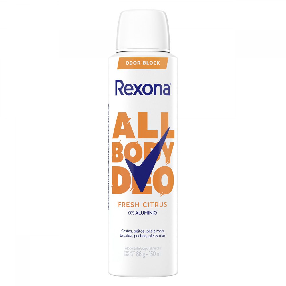 REXONA ALL BODY FRESH CITRUS ANTITRANSPIRANTE AEROSOL X 150 ML
