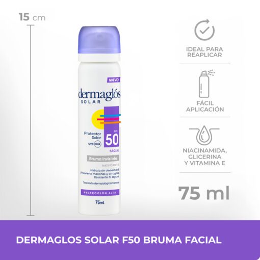 SOLAR FPS50 FACIAL BRUMA X 75 ML - Imagen 2