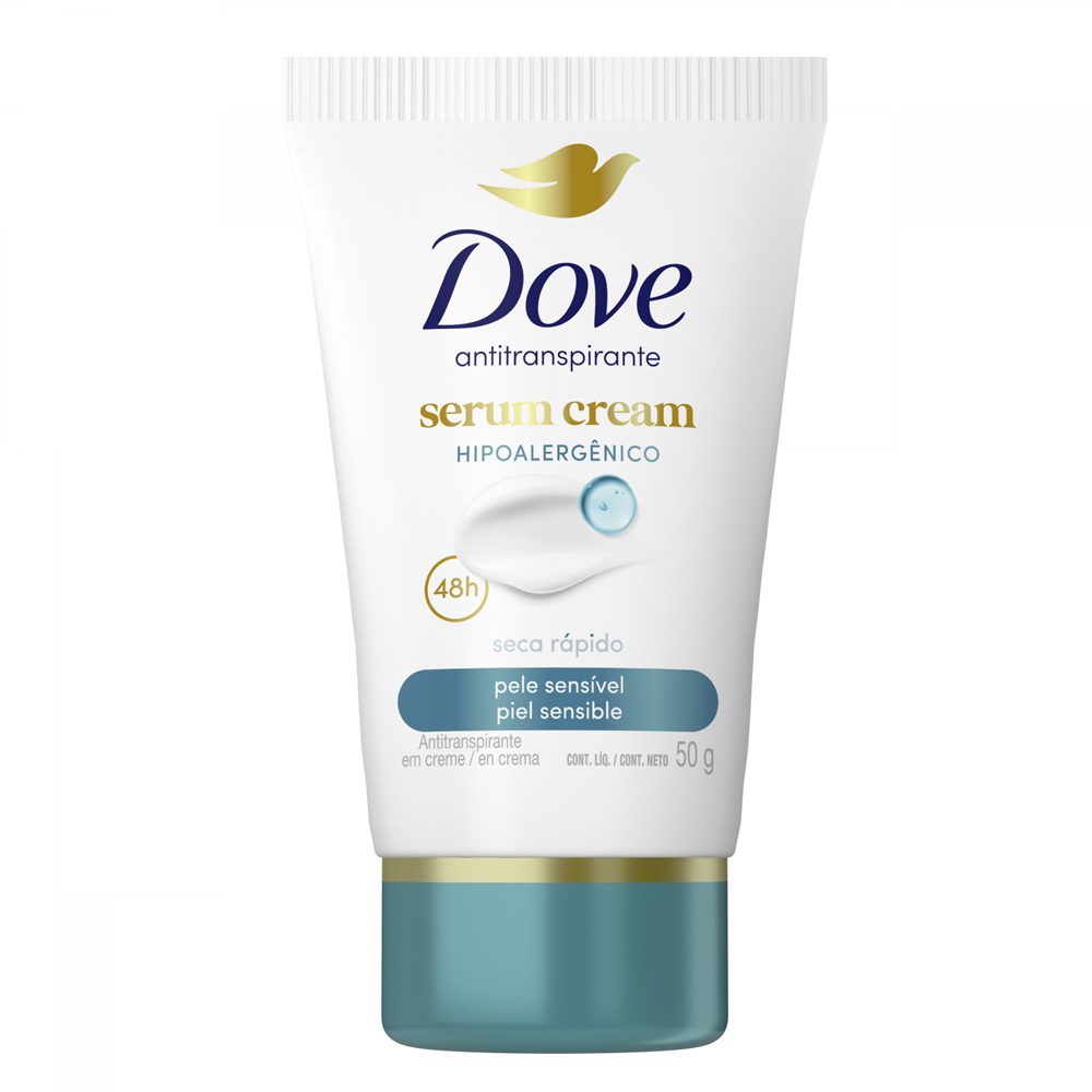 DOVE SERUM HIPOALERGÉNICO ANTITRANSPIRANTE EN CREMA X 50 G