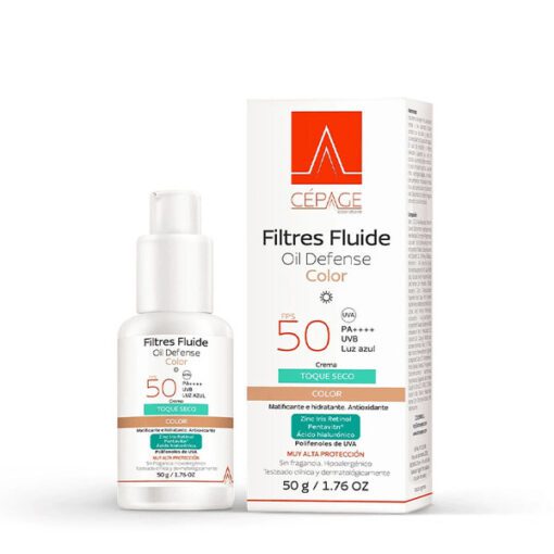 FILTRES FPS50+ OIL DEFENSE COLOR FLUIDO X 50 G - Imagen 3