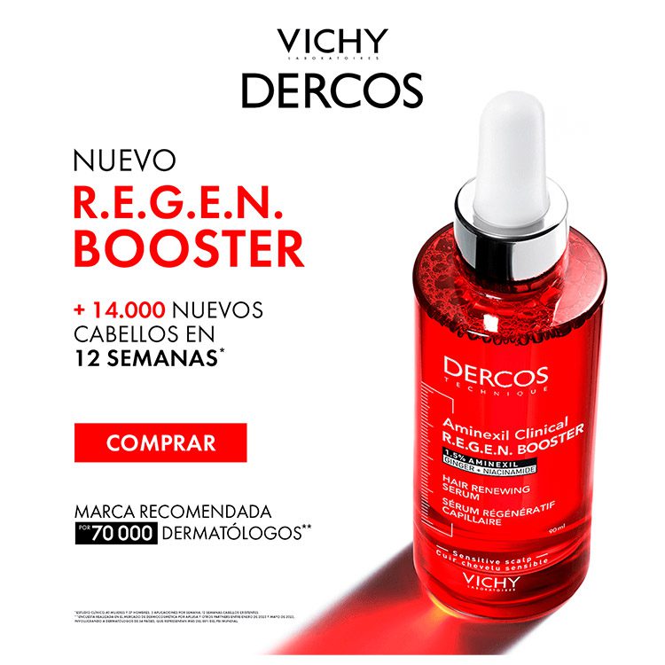 DERCOS AMINEXIL BOOSTER REGENERADOR CAPILAR SERUM X 90 ML - Imagen 3