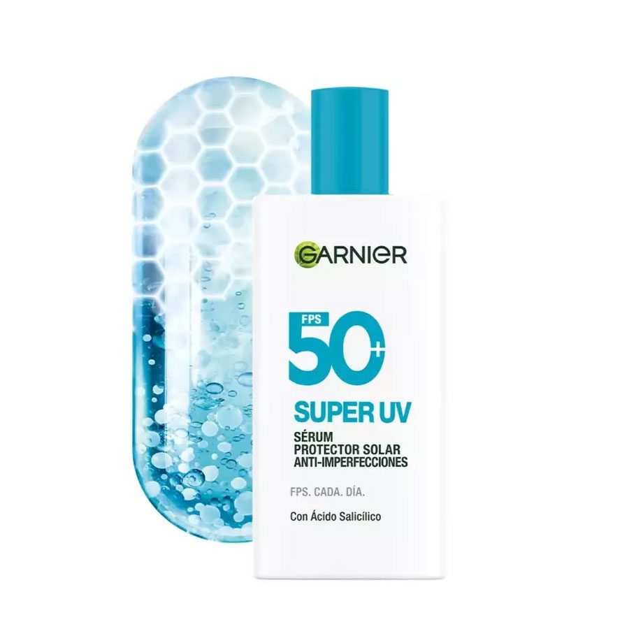 GARNIER SOLAR FPS50+ SUPER UV ANTI IMPERFECCIONES SERUM X 40 ML - Imagen 2