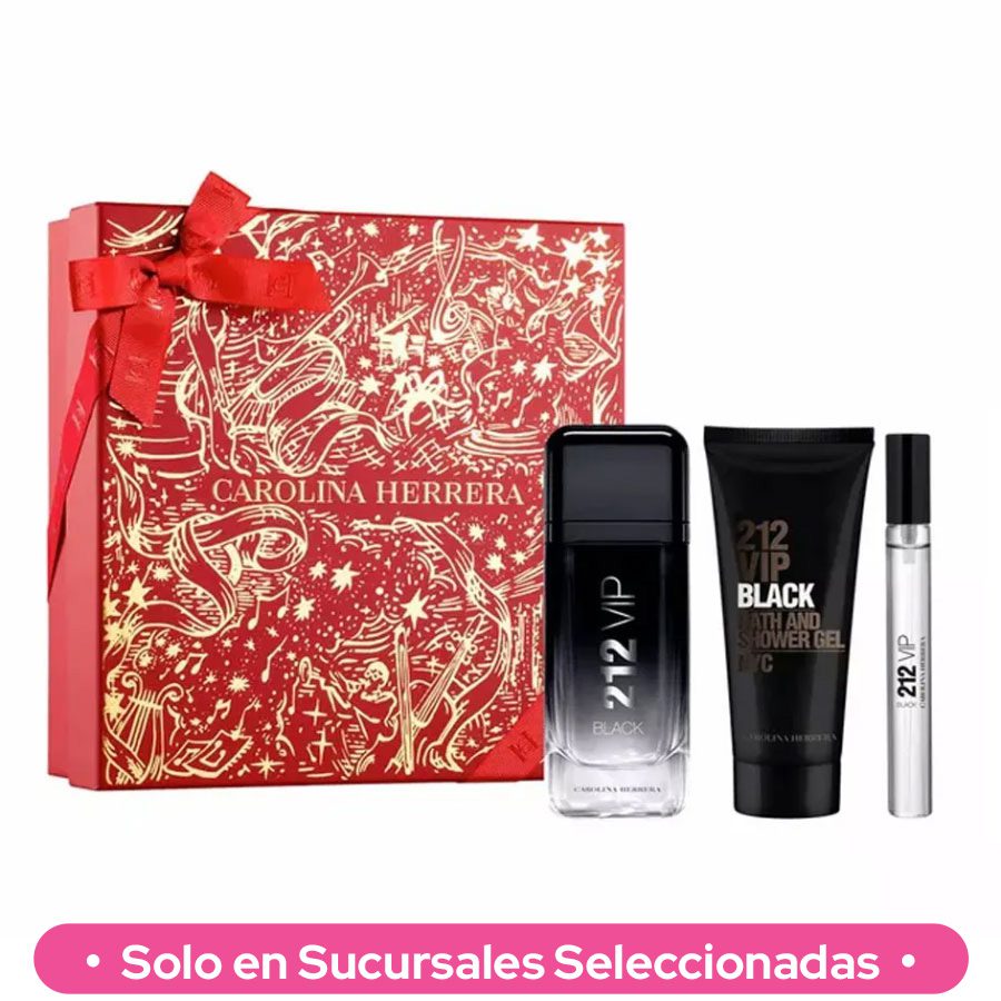 COFRE 212 VIP BLACK EDP X 100 ML + SHOWER GEL + MINITALLA