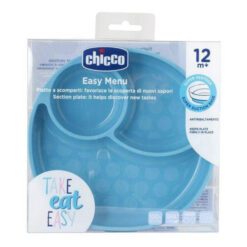 PLATO EASY MENU SILICONA 12M+ CELESTE