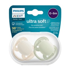 CHUPETES ULTRA SOFT LISO 0-6M VERDE X 2 U