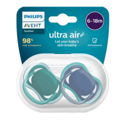 CHUPETES ULTRA AIR LISO 6-18M AZUL X 2 U