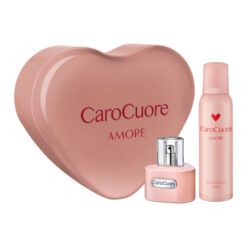 COFRE CORAZÓN CARO CUORE AMORE EDT X 60 ML + DEO