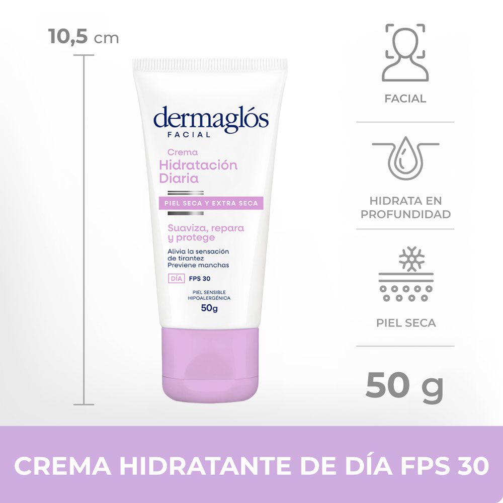 HIDRATACIÓN DIARIA FPS30 PIEL SECA Y EXTRA SECA CREMA X 50 G - Imagen 3