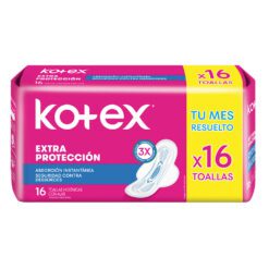 TOALLAS FEMENINAS EXTRA PROTECCIÓN CON ALAS X 16 U