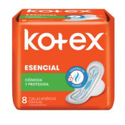 TOALLAS FEMENINAS ESENCIAL CON ALAS X 8 U