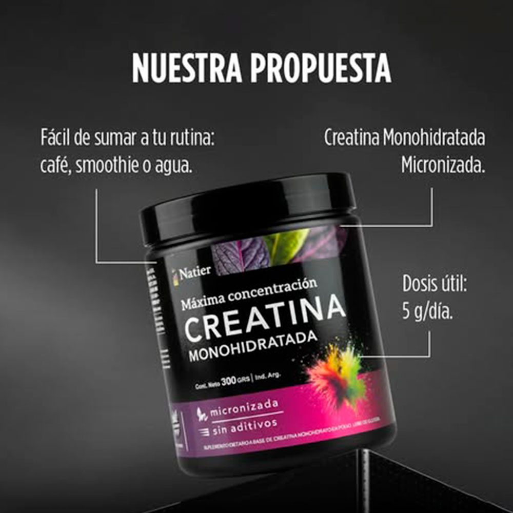 CREATINA MONOHIDRATADA X 300 G - Imagen 5