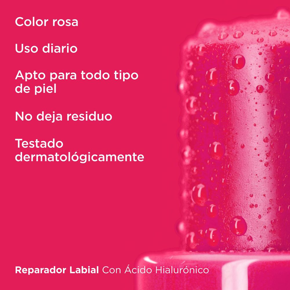 REPARADOR LABIAL STICK ROSA X 4 G - Imagen 2