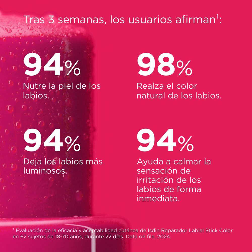 REPARADOR LABIAL STICK ROSA X 4 G - Imagen 3