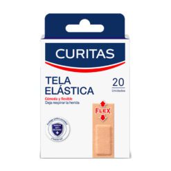 CURITAS APÓSITO ADHESIVO TELA ELÁSTICA FLEX X 20 U