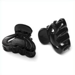 MINI BROCHE CABELLO NEGRO (C3241) X 2 U
