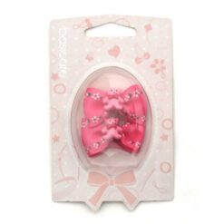 COLITAS CABELLO MOÑO ROSA (C3553) X 2 U