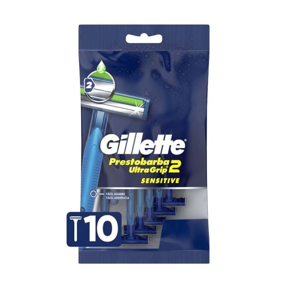 GILLETTE PRESTOBARBA ULTRAGRIP X 10 U