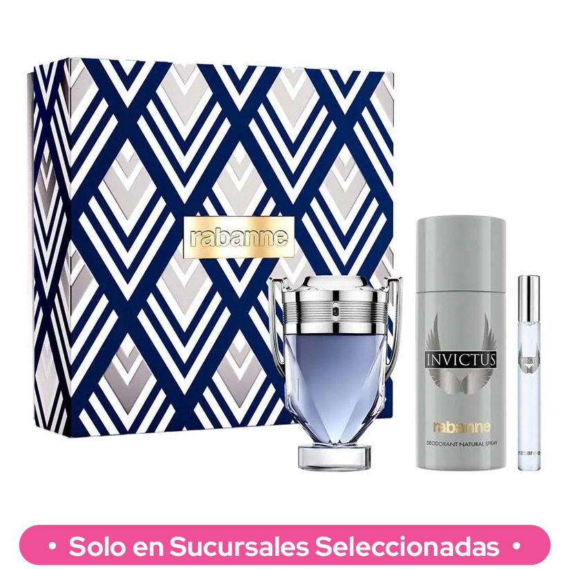 COFRE INVICTUS EDT X 100 ML + DEO + MINITALLA