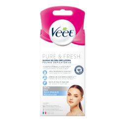 BANDAS DEPILATORIAS PURE & FRESH FACIAL PIEL SENSIBLE X 16 U
