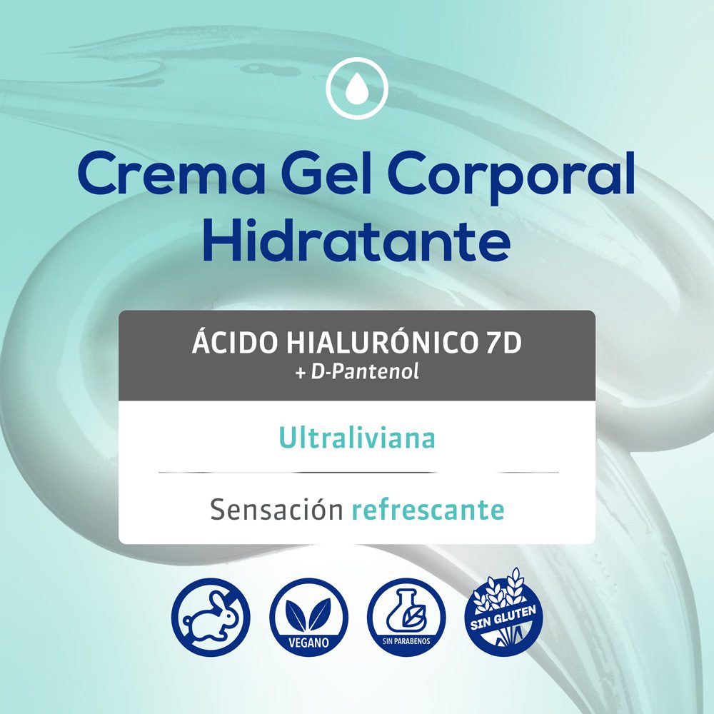 AQUA HIDRATANTE CORPORAL CREMA GEL X 400 G - Imagen 2