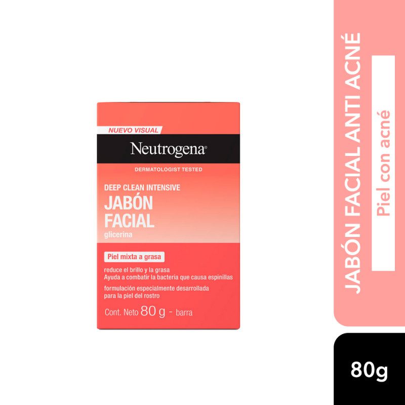 DEEP CLEAN BARRA FACIAL JABÓN X 80 G - Imagen 2