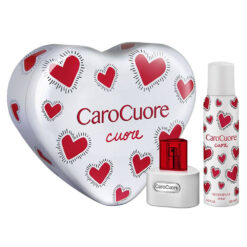 COFRE CORAZÓN CARO CUORE "CUORE" EDT X 60 ML + DEO