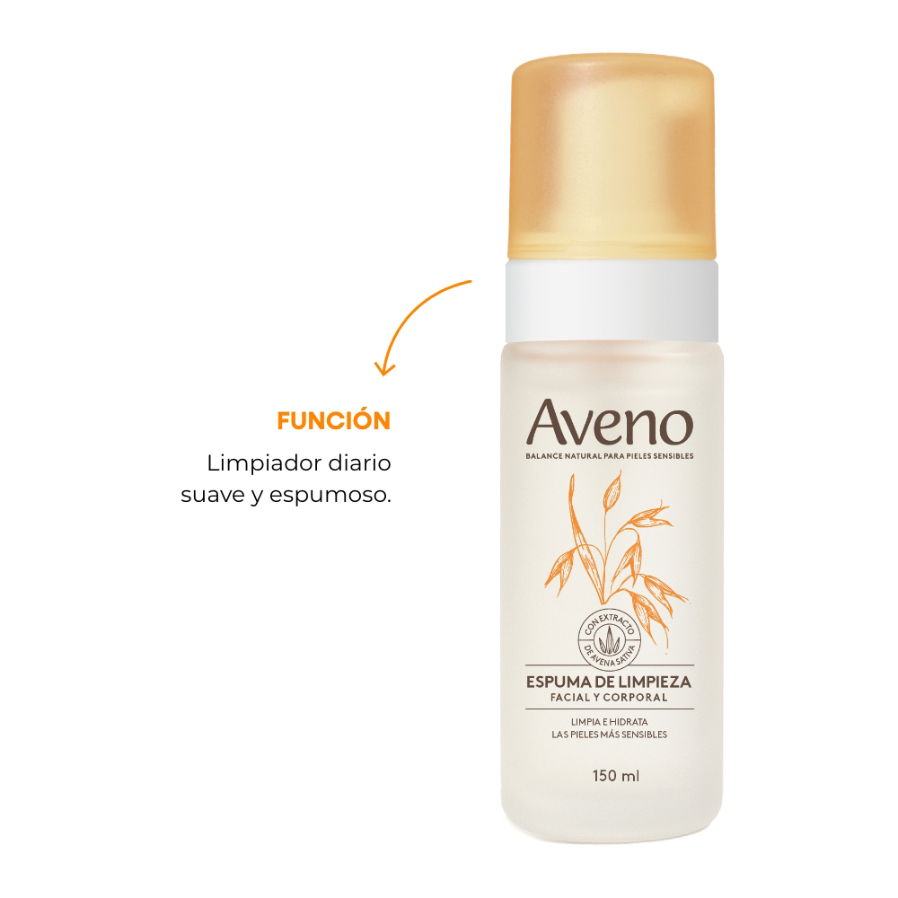 AVENO ESPUMA DE LIMPIEZA FACIAL X 150 ML - Imagen 4