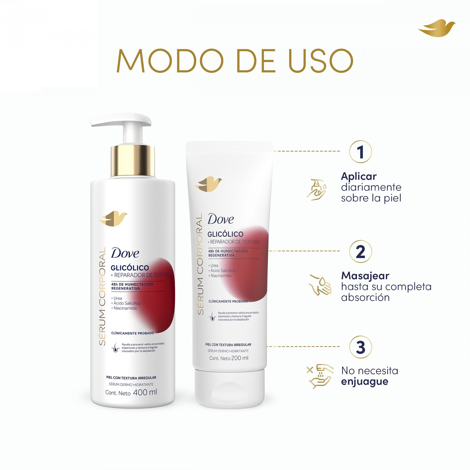 SERUM CORPORAL GLICÓLICO X 400 ML - Imagen 5