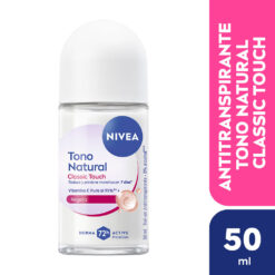 NIVEA TONO NATURAL CLASSIC TOUCH ANTITRANSPIRANTE ROLL-ON X 50 ML - Imagen 2