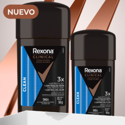 REXONA MEN CLINICAL CLEAN ANTITRANSPIRANTE X 58 G - Imagen 5