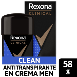 REXONA MEN CLINICAL CLEAN ANTITRANSPIRANTE X 58 G - Imagen 2