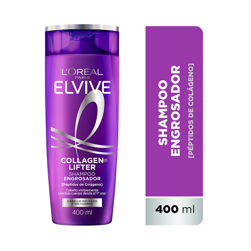 ELVIVE COLLAGEN LIFTER SHAMPOO X 400 ML - Imagen 2