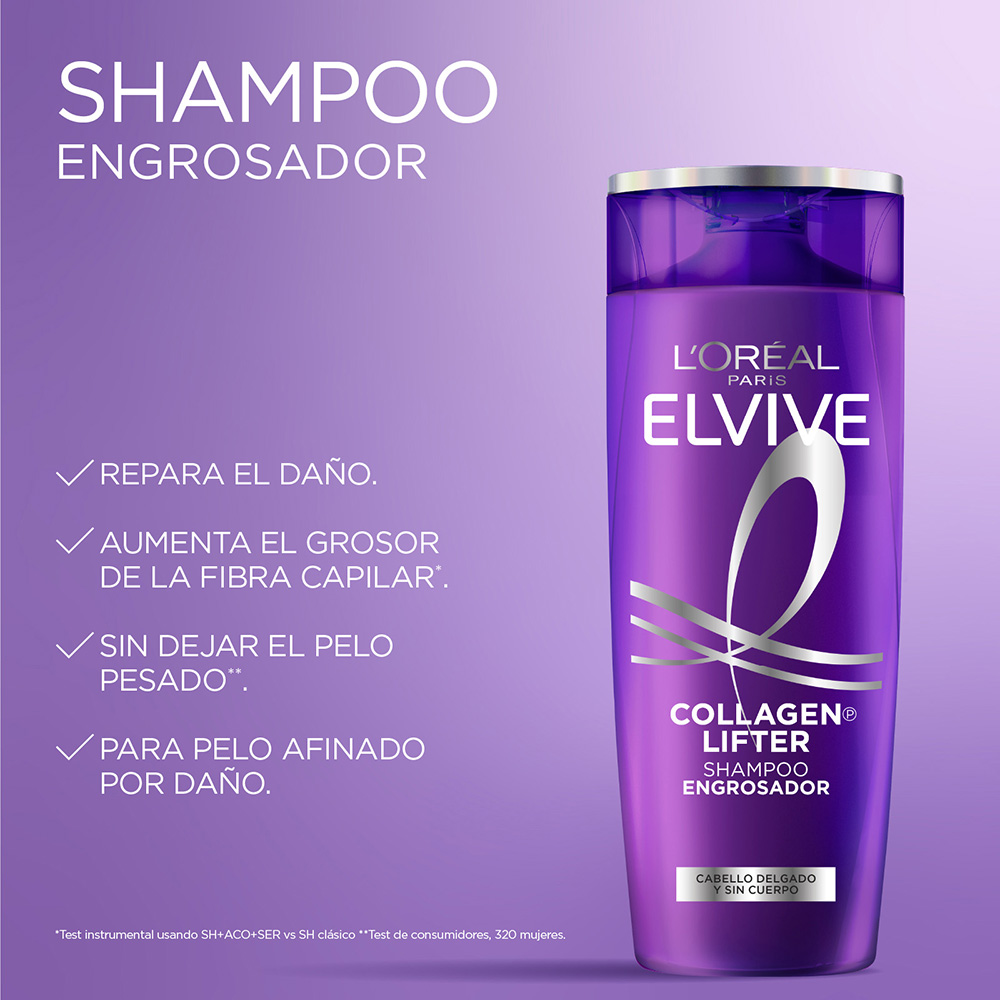 ELVIVE COLLAGEN LIFTER SHAMPOO X 200 ML - Imagen 4