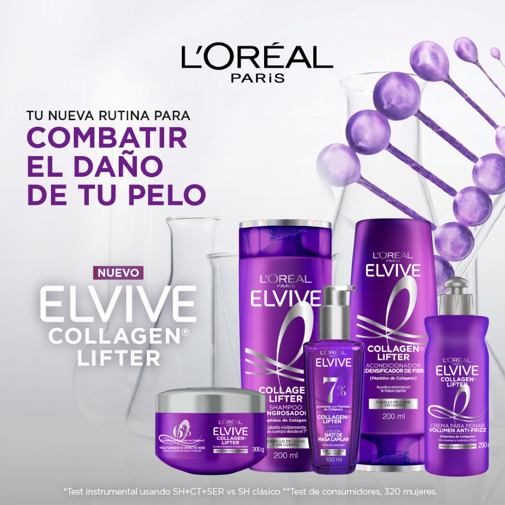 ELVIVE COLLAGEN LIFTER SHAMPOO X 200 ML - Imagen 3