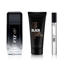 COFRE 212 VIP MEN BLACK EDP X 100 ML + SHOWER GEL + MINITALLA - Imagen 2